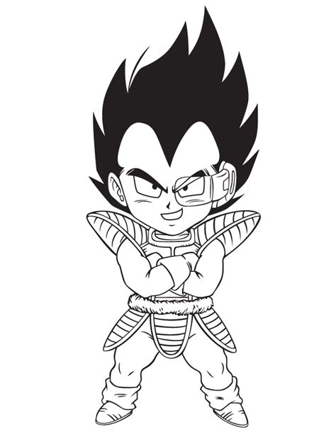 Free Dragon Ball Z Vegeta Coloring Pages, Download Free Dragon Ball Z ...