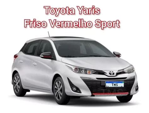 Friso Vermelho Toyota Yaris Sport Sob Medida Parcelamento Sem Juros