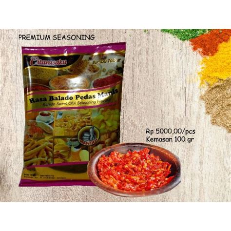 Citarasaku Bumbu Tabur Rasa Balado Pedas Manis Shopee Indonesia