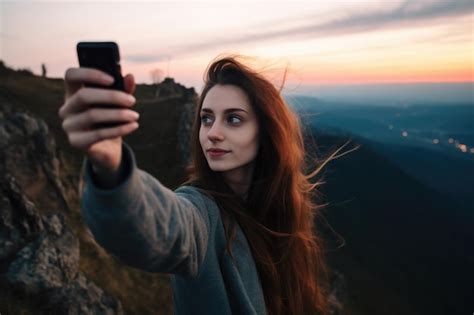 Premium Photo Cropped Shot Of A Young Woman Taking Selfies While