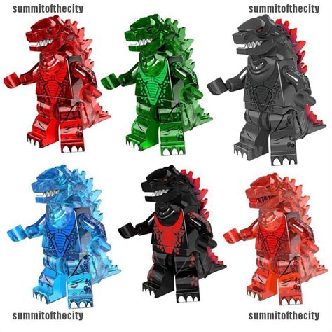 Solid Minifig Lego Moc Minifigure Gift Collection For Kids GODZILLA LEGO Minifigures