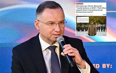 Prezydent Duda Gen Bry Dobrze Wykonywa Swoje Zadania