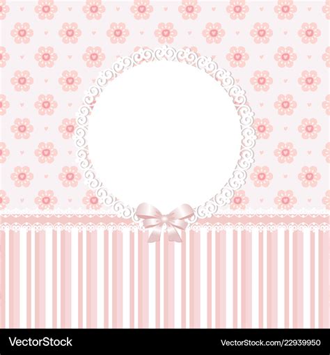 Baby pink floral background Royalty Free Vector Image