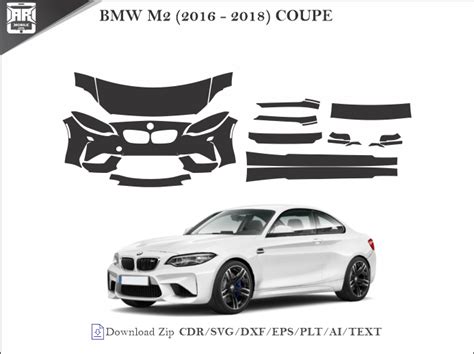 Bmw M2 2016 2018 Coupe Car Ppf Template Armobileskin