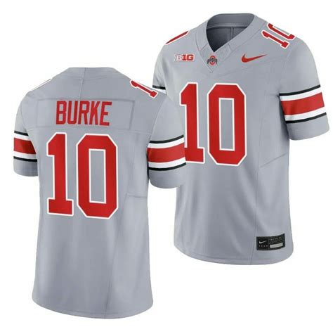 Ohio State Buckeyes #10 Denzel Burke 2023 Alternate Gary Limited ...