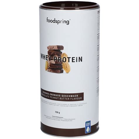 Foodspring Whey Protein Schokolade Erdnuss 750 G Shop Apotheke