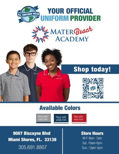 Uniform Store Information Mater Highlights