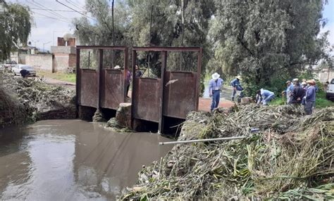 Autoridades De Acolman Y Teotihuac N Desazolvan Rio San Juan