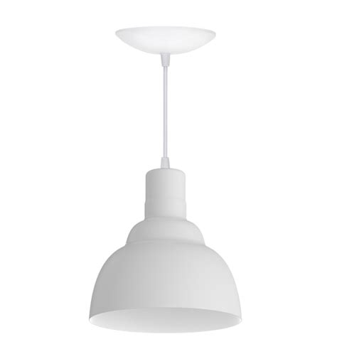 Luminaria Pendente Prv Branco Fosco Branco Leroy Merlin