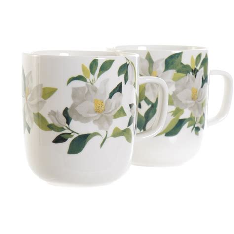 Taza De Porcelana Magnolia Tiendas Bonisimo