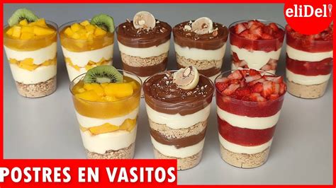 Postres En Vasitos F Cil Y Sin Horno Postres Para Vender Youtube