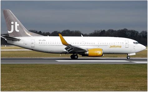 JO JTG Jet Time Boeing 737 OY JTA Manchester Airport EGCC Flickr