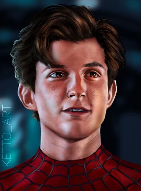 Artstation Peter Parker Tom Holland Spiderman