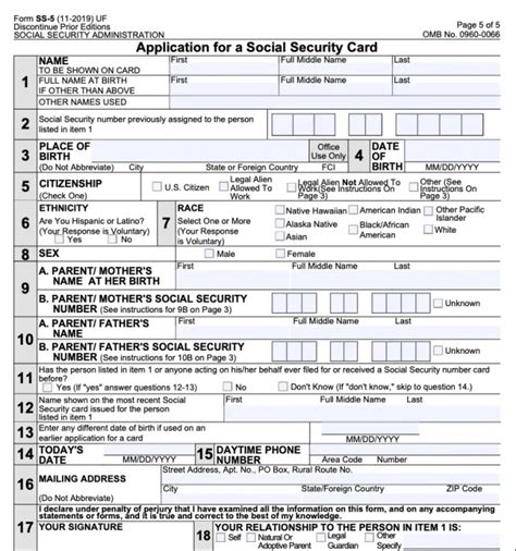 Social Security Form Ss 5 Complete Guide 2021 Social Security Portal