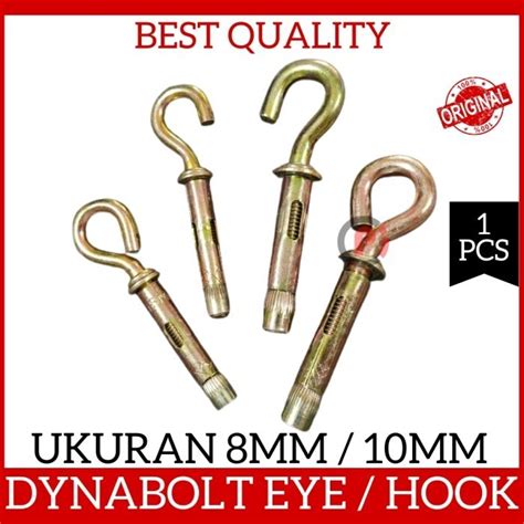 Jual Eye Hook Dynabolt Dina Bolt Baut Gantung Tanam Beton M10 M8 8mm