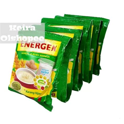 Energen Sereal Susu Rasa Kacang Hijau 30 Gram 1 Renceng 10 Sachet Lazada Indonesia