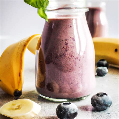 Blaubeere Bananen Shake Vegan Vegane Rezepte Veganer Food Blog