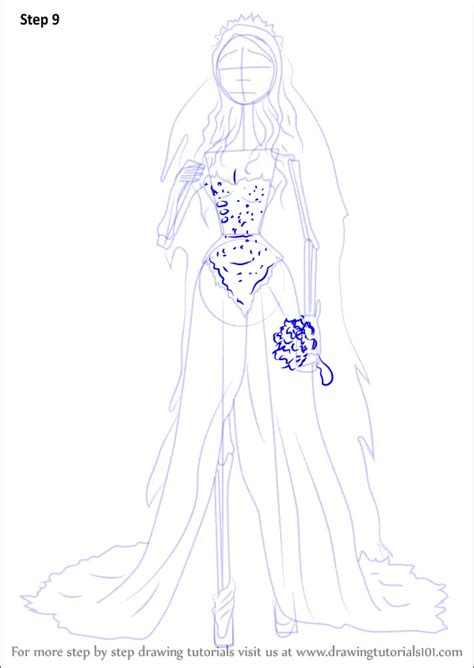 Learn How To Draw Emily From Corpse Bride Corpse Bride Step By Step