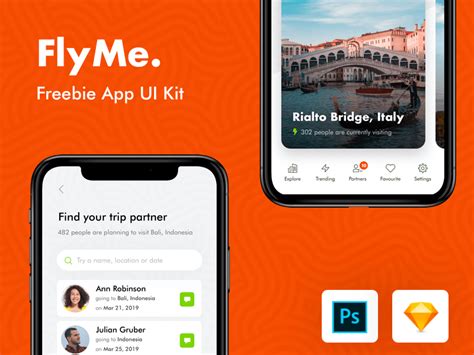 Flyme Free Travel App Ui Kit Uistore Design