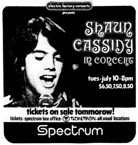 Shaun Cassidy Concert And Tour History Updated For 2025 Concert Archives