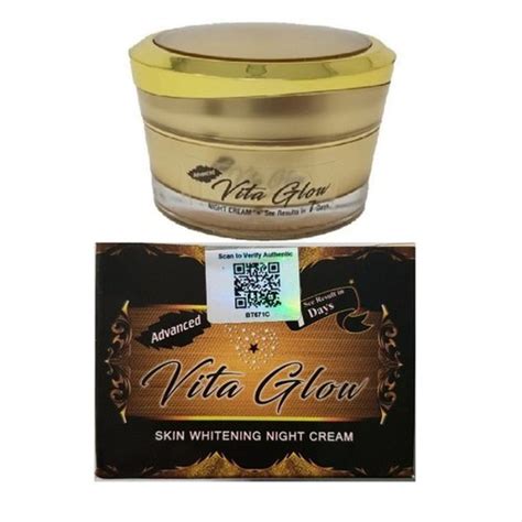 Advanced Vita Glow Skin Whitening Night Cream Glam Eva