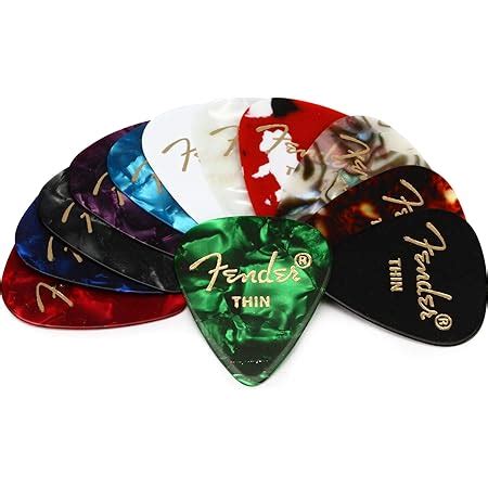 Fender Classic Celluloid Picks Pack Couleurs Assorties Abalone