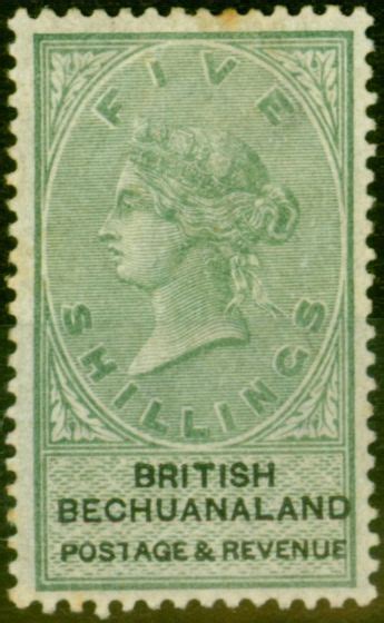 Bechuanaland 1888 5s Green And Black Sg18 Good Mtd Mint