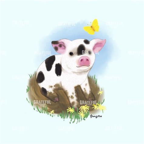 Baby Pig - Grateful Art Licensing