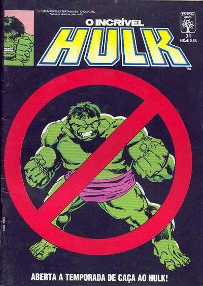 Cover for O Incrível Hulk Editora Abril 1983 series 71