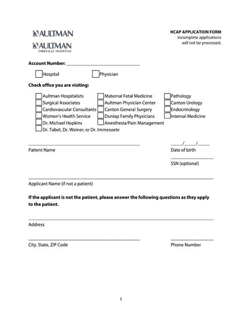 Fillable Online Hcap Application Form Fax Email Print Pdffiller