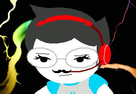 A Cartoon Character With Headphones On