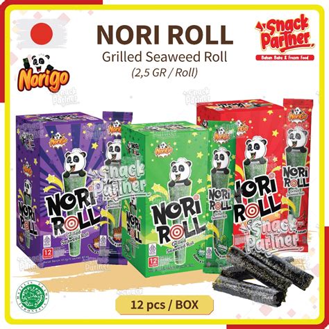 Jual NORI ROLL 12 PCS BOX 2 5 GR Roll Snack Cemilan Grilled