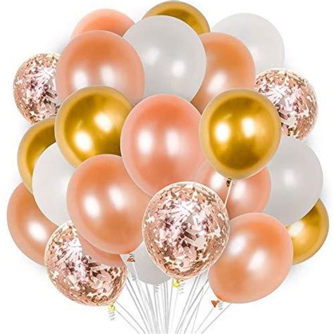 Partywoo Rose Gold Ballons 60 Stück Rose Gold Party Etsy