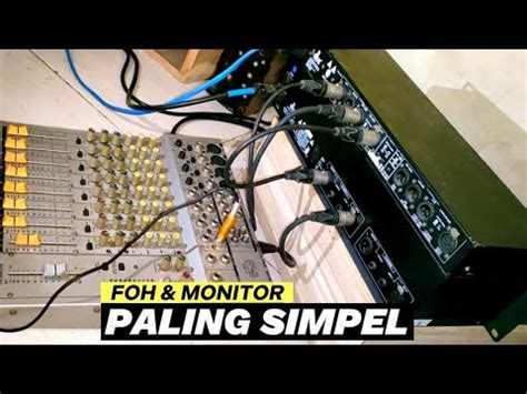 Peroutingan Terpraktis Foh Dan Monitor Crossover Dbx Mode W Youtube