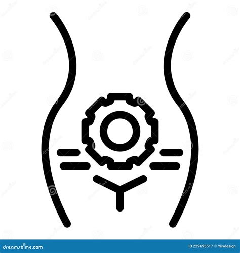 Gynecology Checkup Icon Outline Vector Gynecologist Care