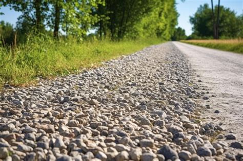 Premium Photo Closeup Of Gravel Trail Surface With Path Disappearing