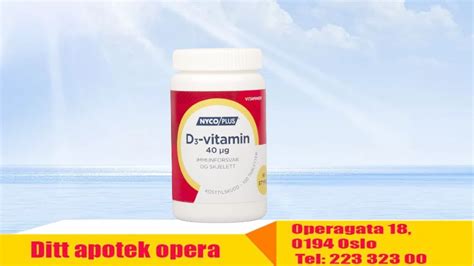 Nycoplus D3 Vitamin 40 Mcg 100 Tabletter 995376 Ditt Apotek Opera Wolt