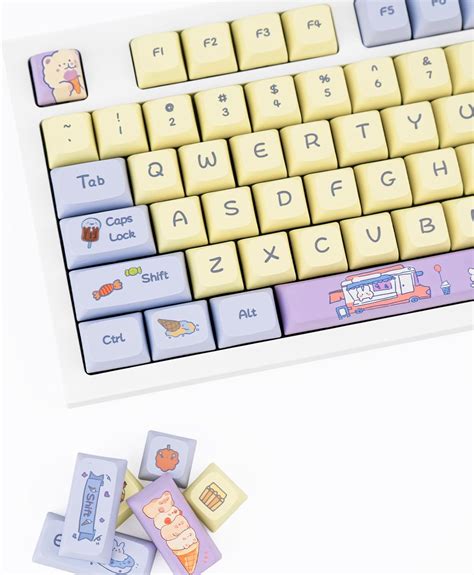 Gekucap Pbt Keycaps Keys Xda Profile Dye Sub Keycaps Cute Keycaps