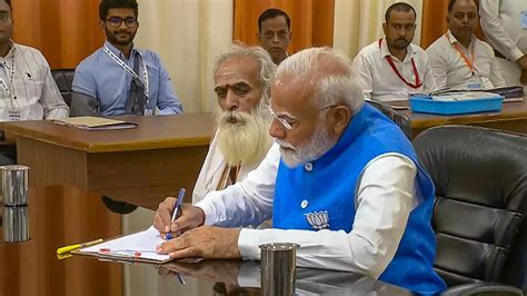 Pm Modi Files Nomination For Lok Sabha Elections 2024 Form Varanasi