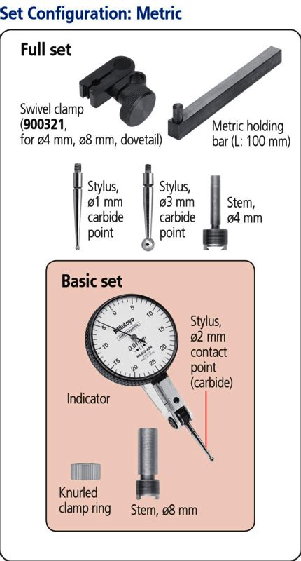 Dial Test Indicator Horizontal Type 08mm 001mm Mitutoyo Finger