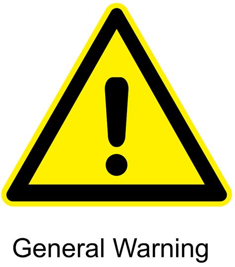 General Warning Sign - Free vector clipart images on creazilla.com