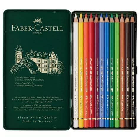 Faber Castell Polychromos Colour Pencil Tin Of 12 4005401100126 Ebay