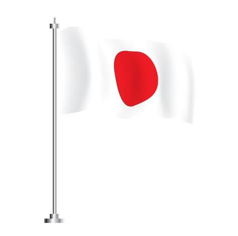 Bandera Japonesa Onda Aislada Bandera De Jap N Pa S Vector Ilustraci N