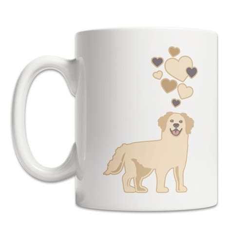 Cute Golden Retriever Coffee Mug I Love Golden Retrievers Etsy