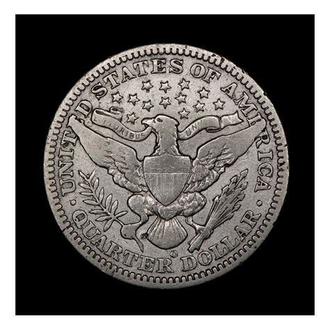 United States Barber Quarter Dollar O Km Ag F