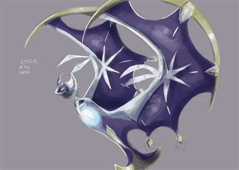 Lunala Pokemon moon by parakeet1arts on DeviantArt