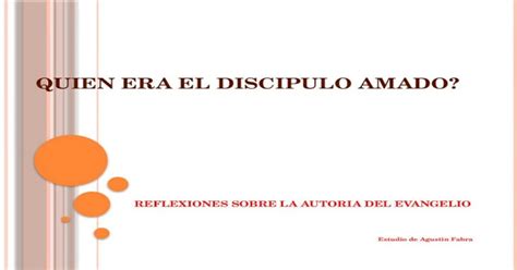 Quien Era El Discipulo Amado Pptx Powerpoint