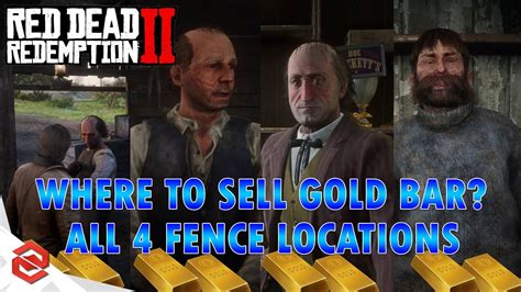 Red Dead Redemption 2 Sell Gold Bar All 4 Fence Locations