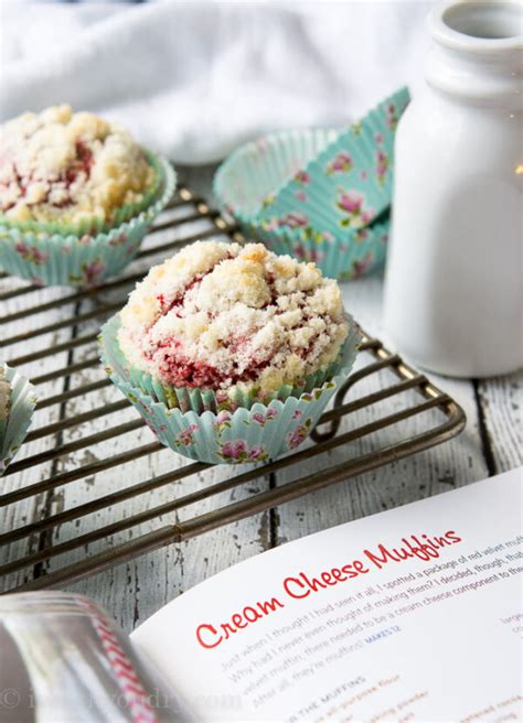 Red Velvet Cream Cheese Muffins I Wash You Dry