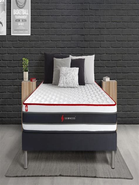 Ensemble Matelas Ressorts Ensach S Et M Moire De Forme Et Sommier